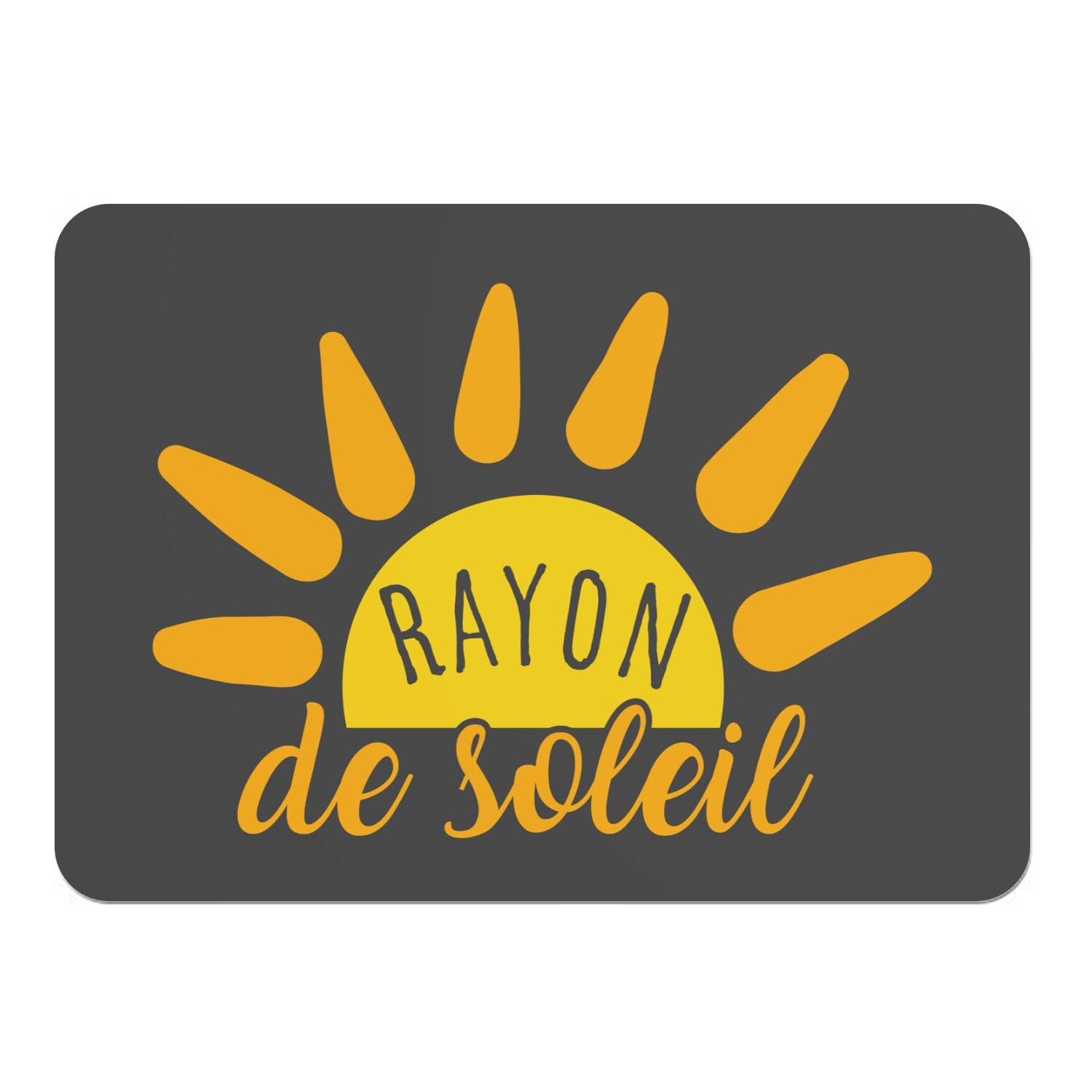 Napperons de table bébé et enfant pour repas joyeux lot de 4 sets souples en liège noir