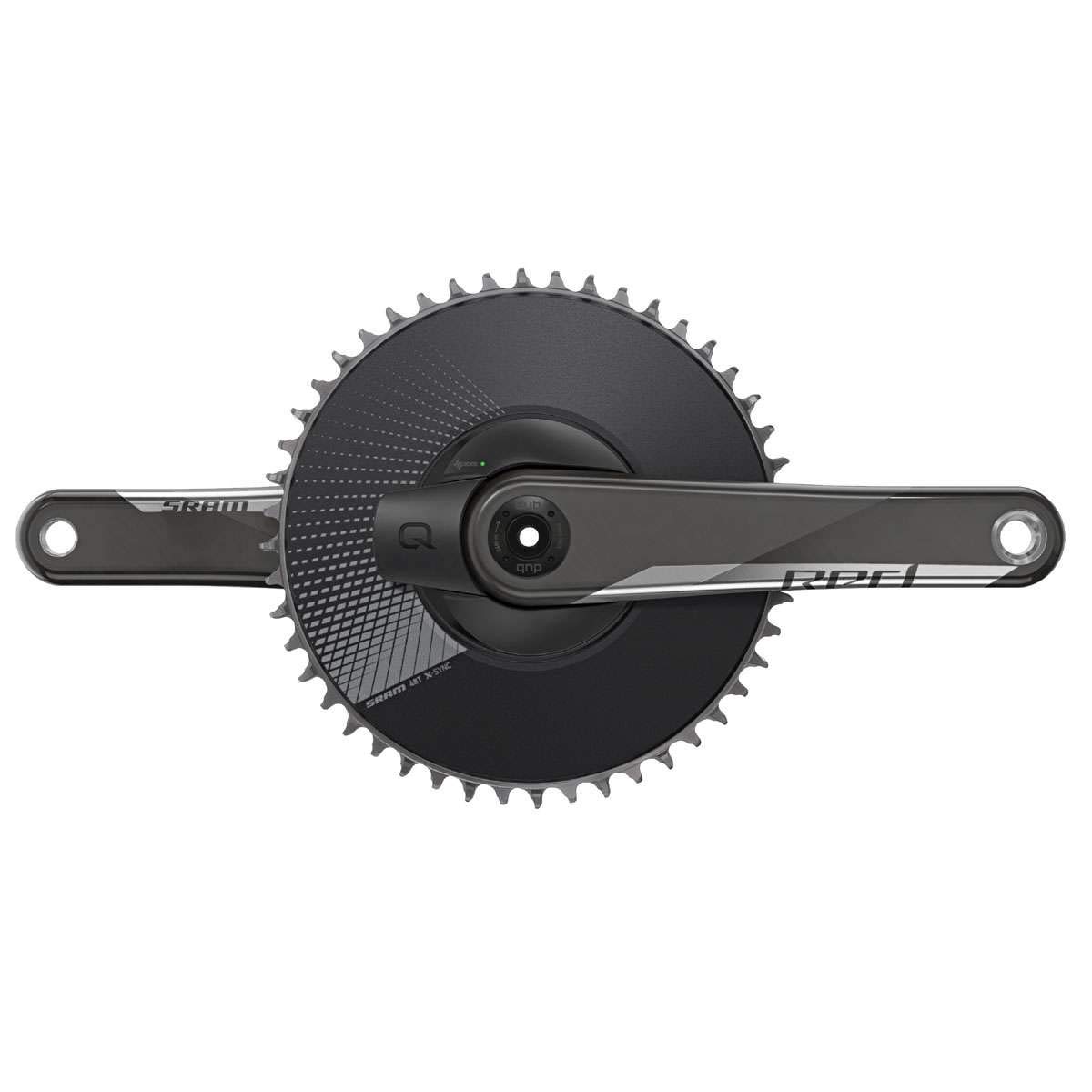 SRAMRed 1 AXS Quarq, Power Meter Crankset, Speed: 12, Spindle: 28.99mm, BCD: Direct Mount, 50, DUB, 172.5mm, Black, Road