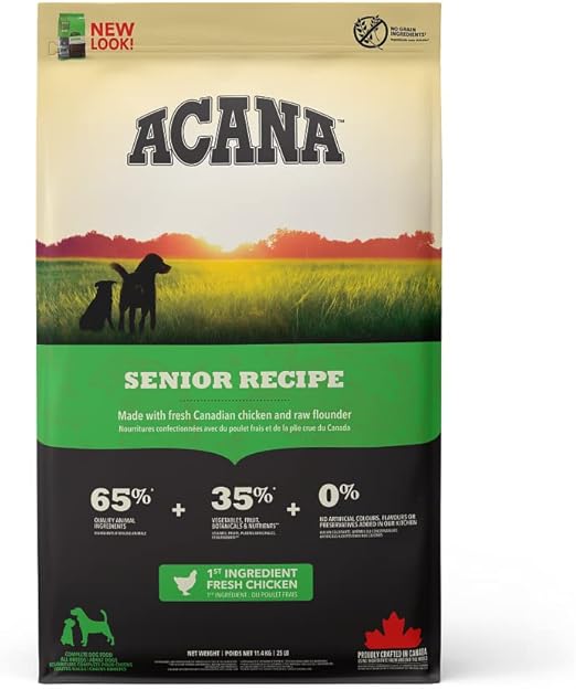 Acana Senior Dog Food, 11.4 kg Amazon.co.uk Pet Supplies