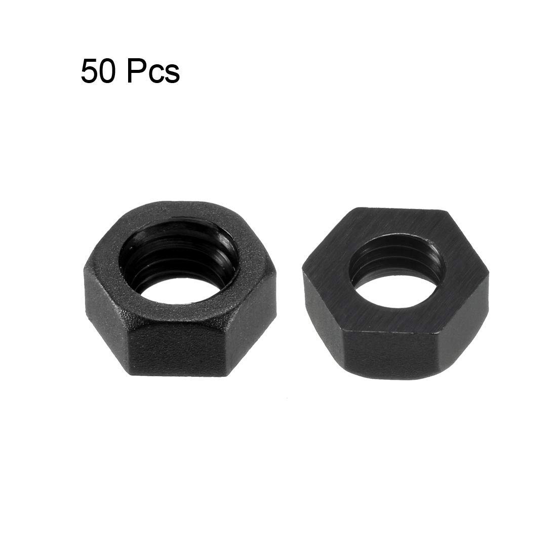 Dadi Autobloccanti Con Inserto Nylon DIN 985, M5-0.8, 10 Pezzi, Acciaio Classe 8, Ossido Nero