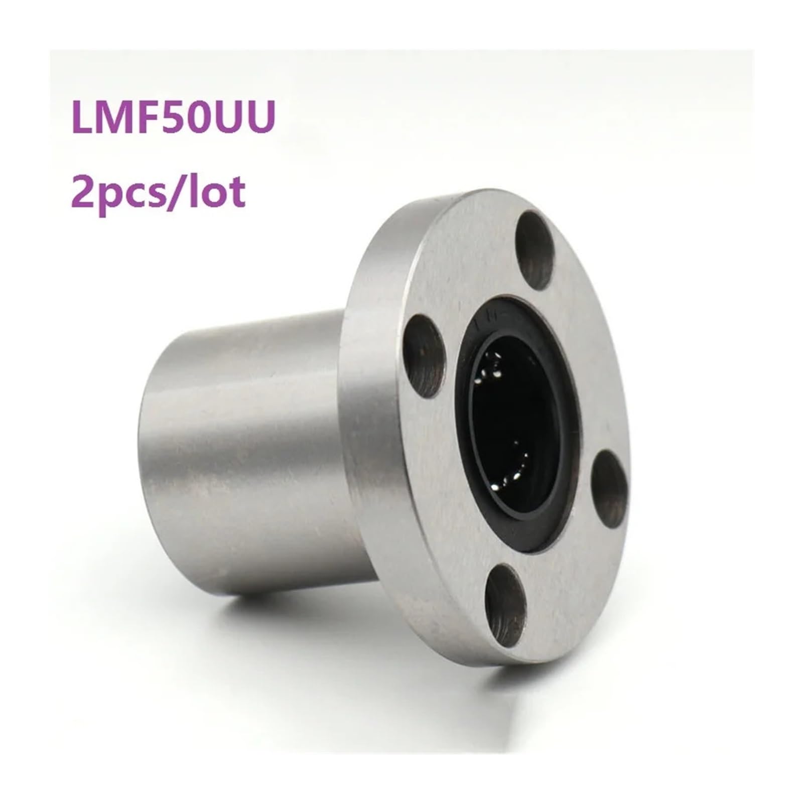 2 Piezas/Lote LMF50UU LMF50 Brida Buje Lineal Cojinete Lineal Brida Rodamiento Lineal Rodamiento de Bolas