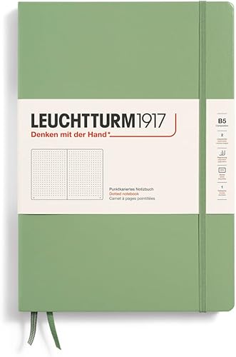 Vista 63 de LEUCHTTURM1917 - Cuaderno de tapa blanda de bolsillo A6-123 páginas numeradas para escribir y escribir diario (liso, polvo)