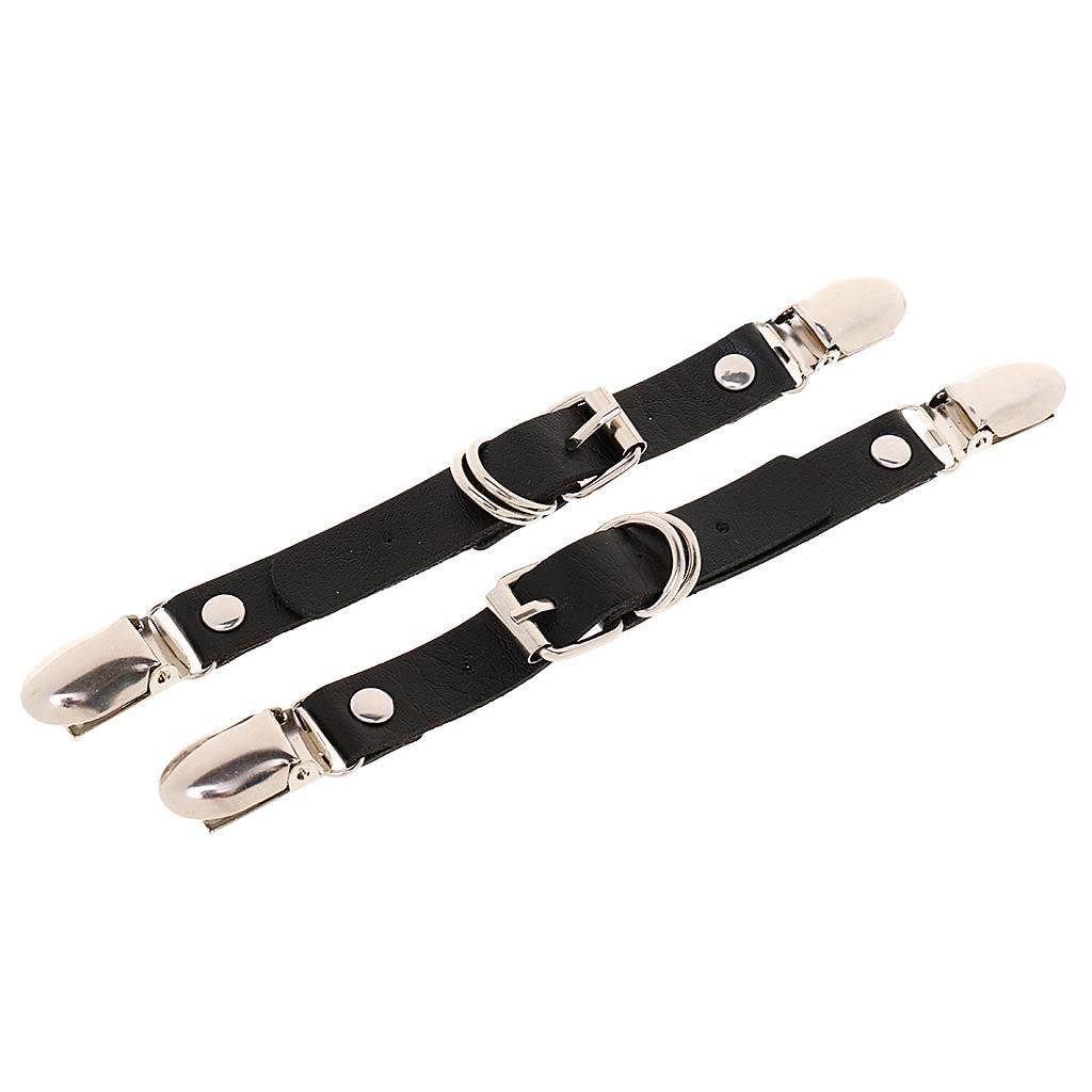Aswadh Women's Leg Garter Belt Punk Goth Thigh Suspenders Stockings Belt Black