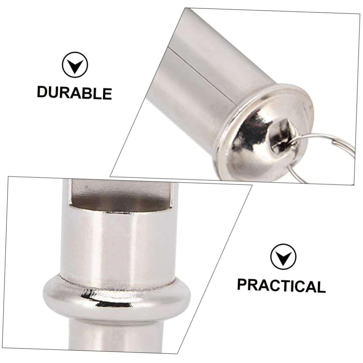 GALPADA 3sets Emergency Bird Training Whistle Stainless Steel Pigeon Whistle Outdoor Compact Portable Safety for Travel 3pcs*3