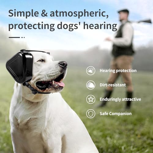 Image of Dog Ear Muffs Noise Protection, Noise Cancelling Headphones for Dogs, Ear Covers for Hearing Protection and Anxiety - Black