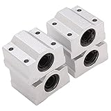 Tamaño: 30x34x25mm Control deslizante de impresora 3D Bloque deslizante Cojinete SCS8UU Linear Motion Ball 4pcs