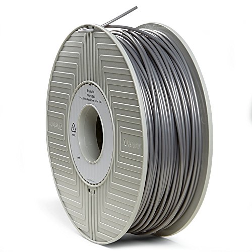 Verbatim 3D Printer Filament - PLA High-Grade 3mm 1kg Reel - Widely Compatible with 3D Printers - Silver