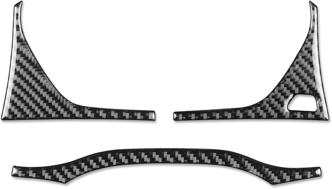 Q5L 2018-2023 Compatible with Car Interior Self Adhesive Dashboard Decal Carbon Fiber Black Sticker A48 (Window Lifting Panel)