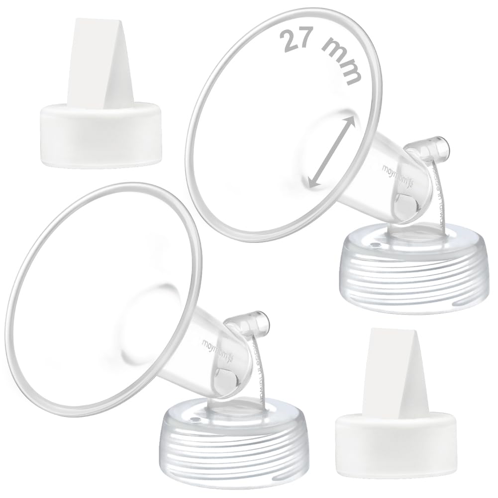 Maymom 27 mm Flange and Duckbill Valve Compatible with Spectra S1 S2 9 Plus Not Original Spectra Pump Parts Replace S2 Pump Parts Flange Duckbill Valve