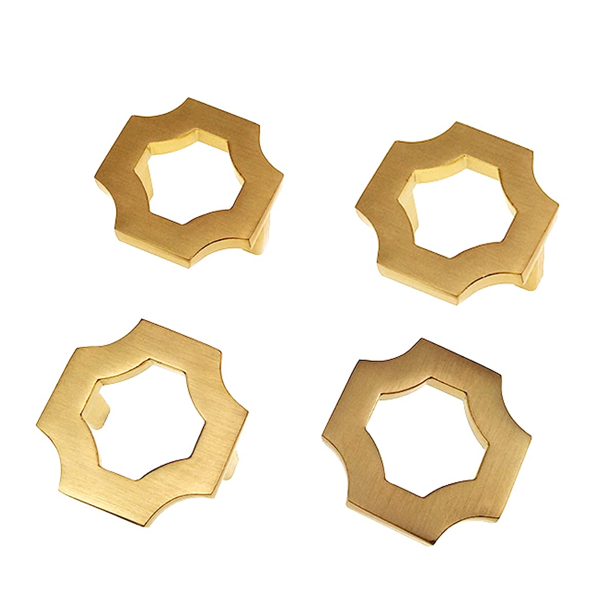 Yuanhao Lot De 4 Poignées De Porte, Boutons De Meubles Dorés, Boutons De Tiroir De Commode