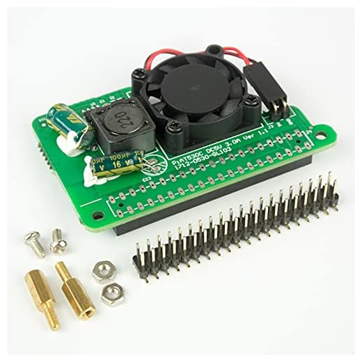 DSLRKIT 5V 3A PoE HAT for Raspberry Pi 4B 3B+ 3B Plus 802.3at PoE+ with Cooling Fan