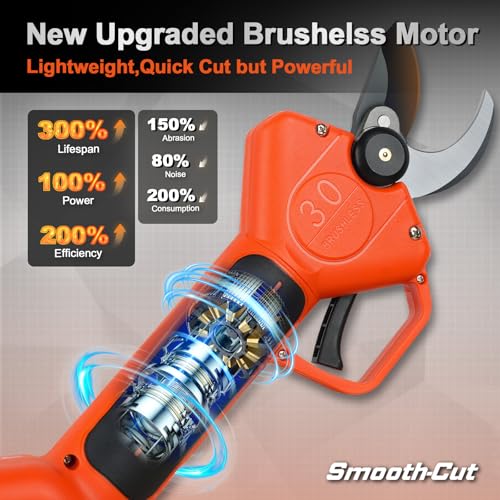 Image of Kebtek Professional Electric Pruning Shears 2025 NEW, 16.8V 30mm Electric Pruner Only Pruner Body Machine
