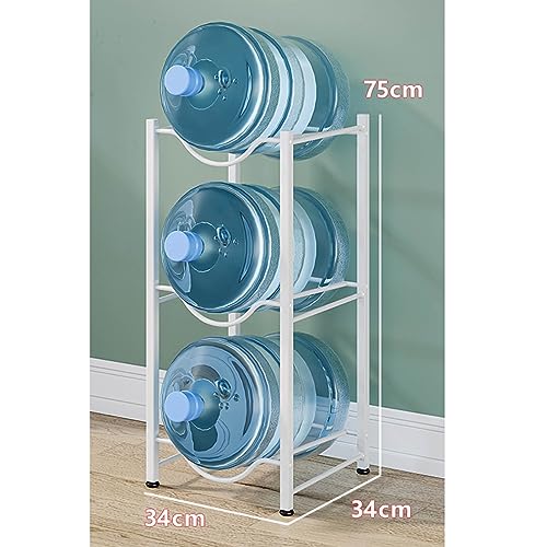 Estante para Botellas de Agua de Alta Resistencia: apilable para 5 Botellas, Enfriador de Doble Fila, dispensador de Agua de Gran Capacidad, Adecuado para el hogar y la Oficina.