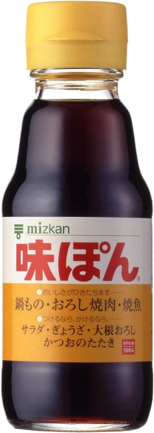 Mitsukan Ajipon Salsa de Soja Japonesa Ponzu Cítrica, 150ml, Importada de Japón