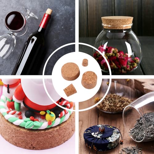 Tapón de corcho sintético para vino, set de 30 piezas con cierre hermético 5