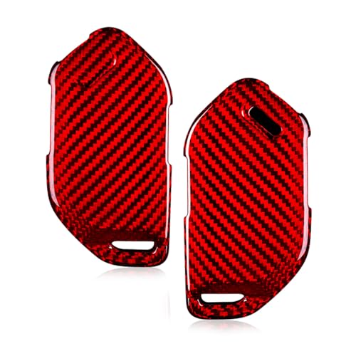 Coque de clé KIA Carnival Sorento étui carbone rouge protection auto
