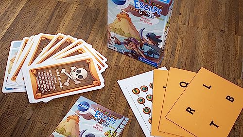 Clementoni Galileo Escape Game Junior - Die Insel der Piraten - Escape Spiel für Kinder ab 6 Jahren - Gesellschaftsspiel & Familienspiel 59337
