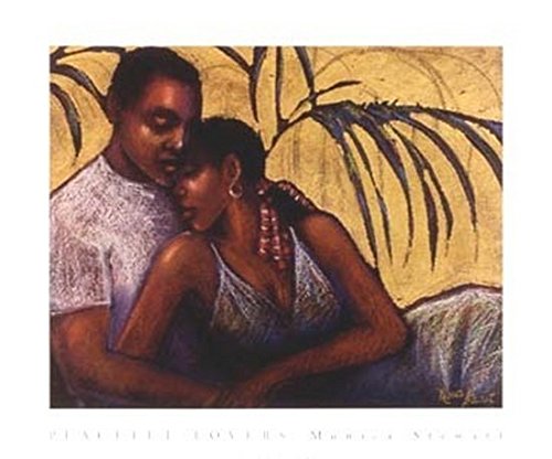 Peaceful Lovers by Monica Stewart - 20 x 24 inches - Fine Art Print Poster