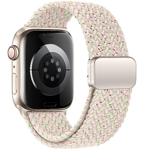 Image of Mazoft Braided Bands With Magnetic Clasp Compatible with Apple Watch Band 38mm 40mm 41mm 42mm 44mm 45mm 46mm 49mm;Nylon Sport Loop Strap for iWatch Ultra 3 & 2 Series 11 10 9 8 7 6 SE 5 4 3 Women Men