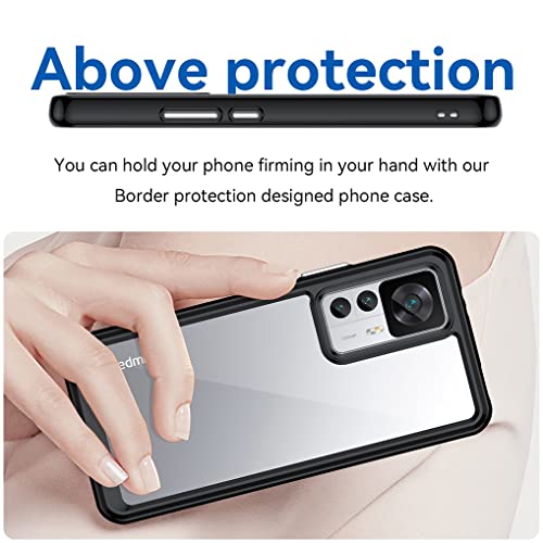 HAOYE Trasparente Cover per Xiaomi 12T PRO 5G /