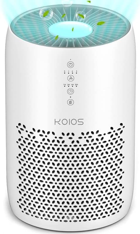 KOIOS Air Air purifier for House Massive Room 861 sq ft, Excessive CADR H13 True HEPA Air Filter Cleaner Odor Eliminators for Allergy symptoms and Pets Dander Wildfire Smoke Mud Pollen,Filter Indicator, Ozone-Free