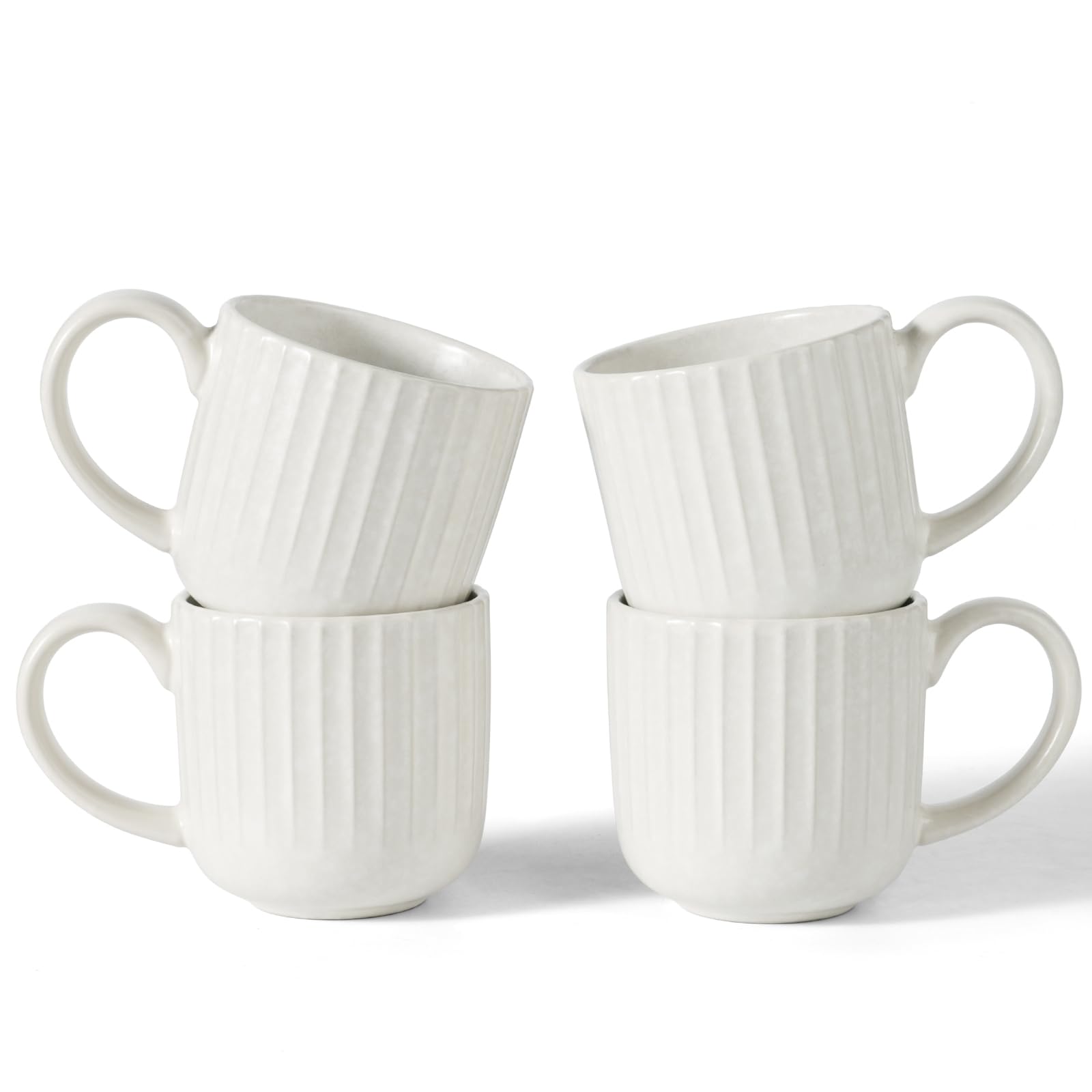 Tasses à café en céramique blanc mat mug thé cacao lait 325 ml