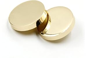 Chic and Durable Gold Button Covers for Wardrobe Elegance