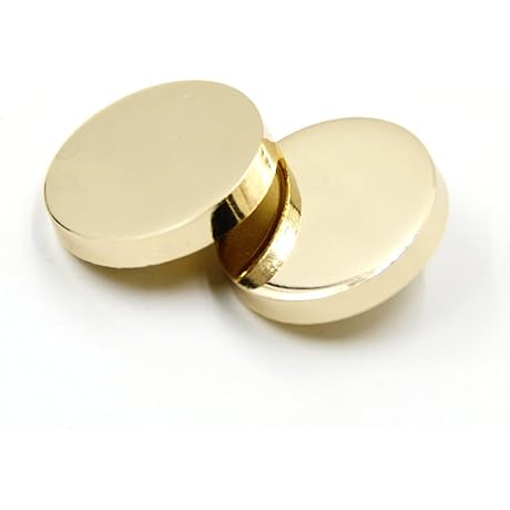 Chic and Durable Gold Button Covers for Wardrobe Elegance