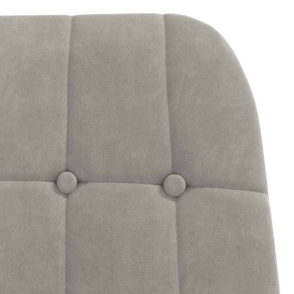 Fotel relaksacyjny, jasnoszary, aksamitny, z wytrzymałą ramą z drewna, z metalową ramą, wygodna tapicerka, ergonomiczne oparcie i podłokietniki, idealny do salonu, biura, kącik do czytania z