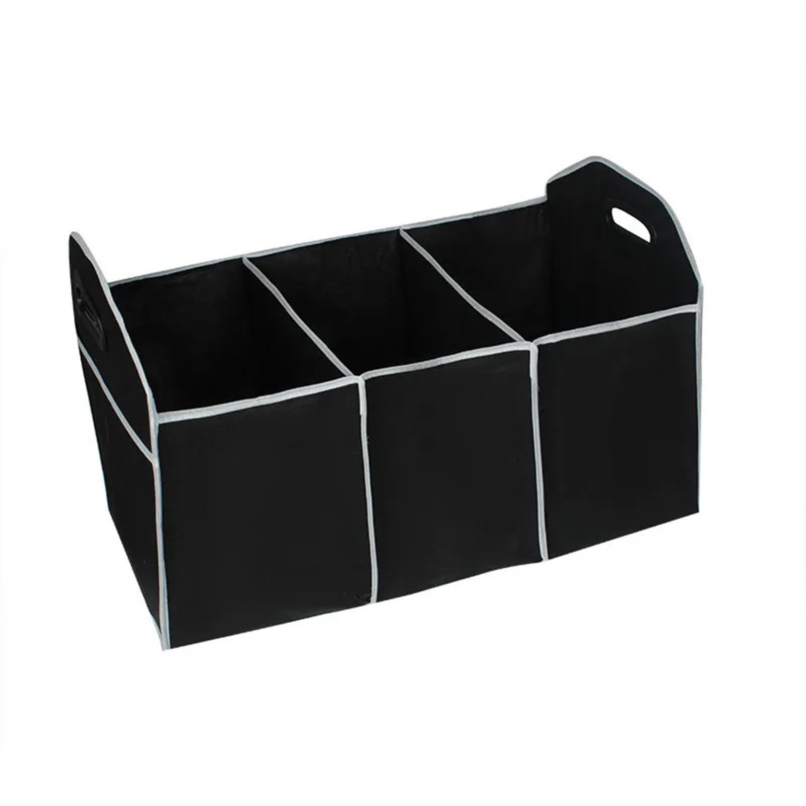 Organizador de Maletero de Coche, Compartimento de Almacenamiento Plegable, portátil, Caja de Carga para SUV, automóvil, camión, Fondo Antideslizante e Impermeable (Color: negro-01)