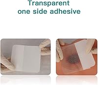 Vista 6 de Dimora Apósito hidrocoloide de 4 x 4 pulgadas, parches autoadhesivos estériles y capa de contacto de heridas de silicona Dimora para heridas