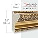 65 Inch TV Bezel Compatible With Samsung The Frame TV, Antique Gold, Suitable for Wall Mounted Televisions