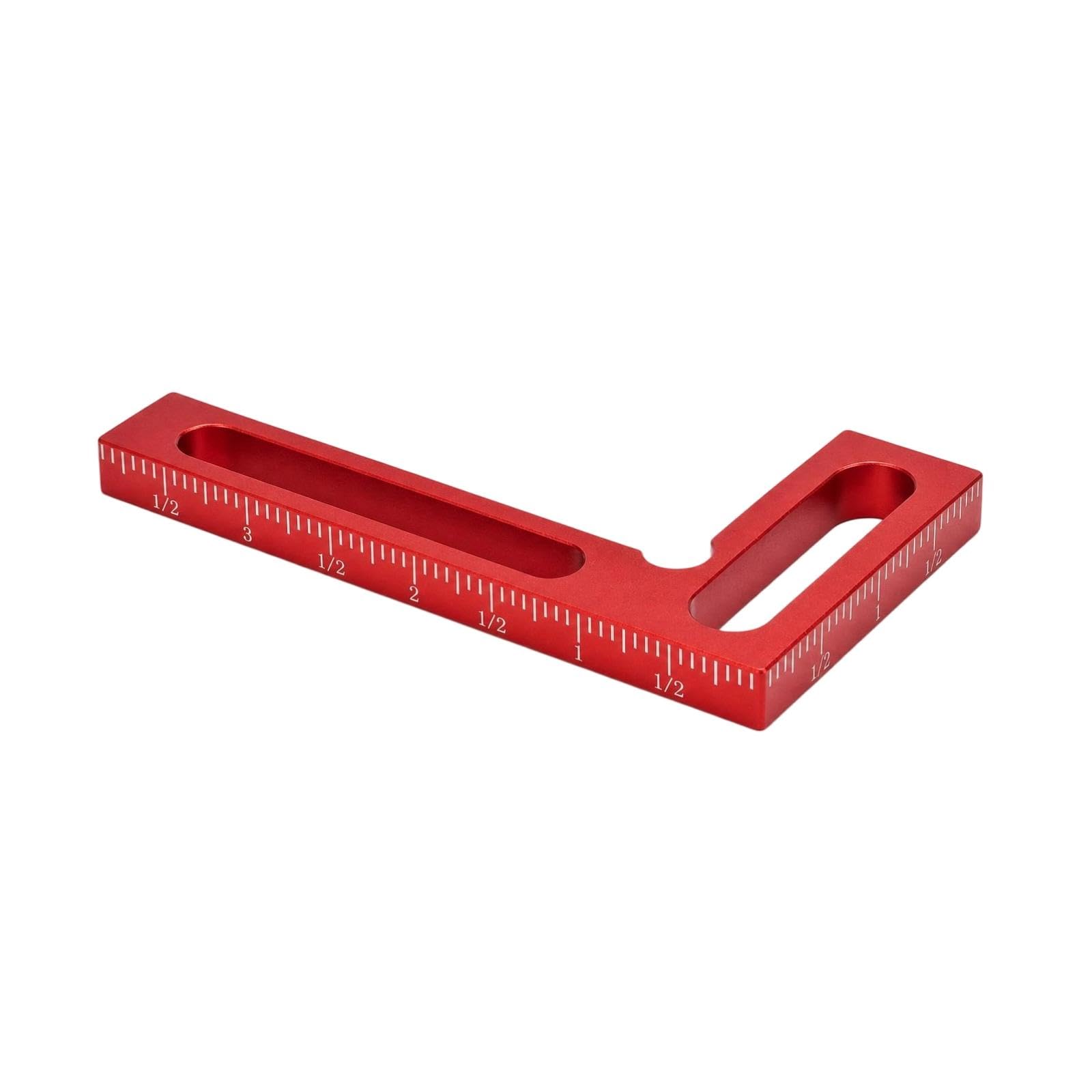 Crafting Square Aluminum Alloy Right-Angle Ruler 90-Degree L-Square Ruler for Woodworkers, Carpenters, Metalworking, Workshop Imperial-image-9