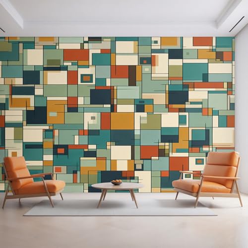 Genérico Papel Pintado Geométrico, Papel Pintado Pared Geometrico Abstract Moderna de Decorativos del Hogar, para Salon Dormitorio Decoracion Pared, 500x350cm D&O64