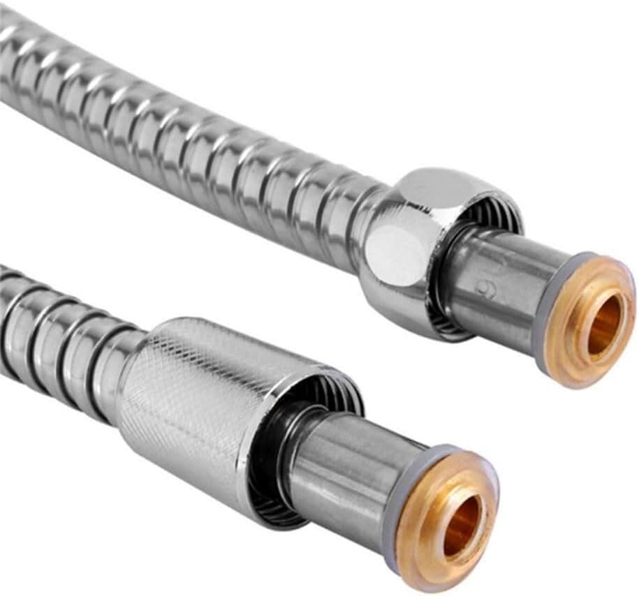 Manguera de acero inoxidable flexible de 2.5m resistente para baño 7