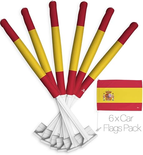 Miniatura 35 de Bandera de Estados Unidos con poste para coche, bandera para carros, 2 unidades, bandera de América, capó para auto, 4 de julio, decoración
