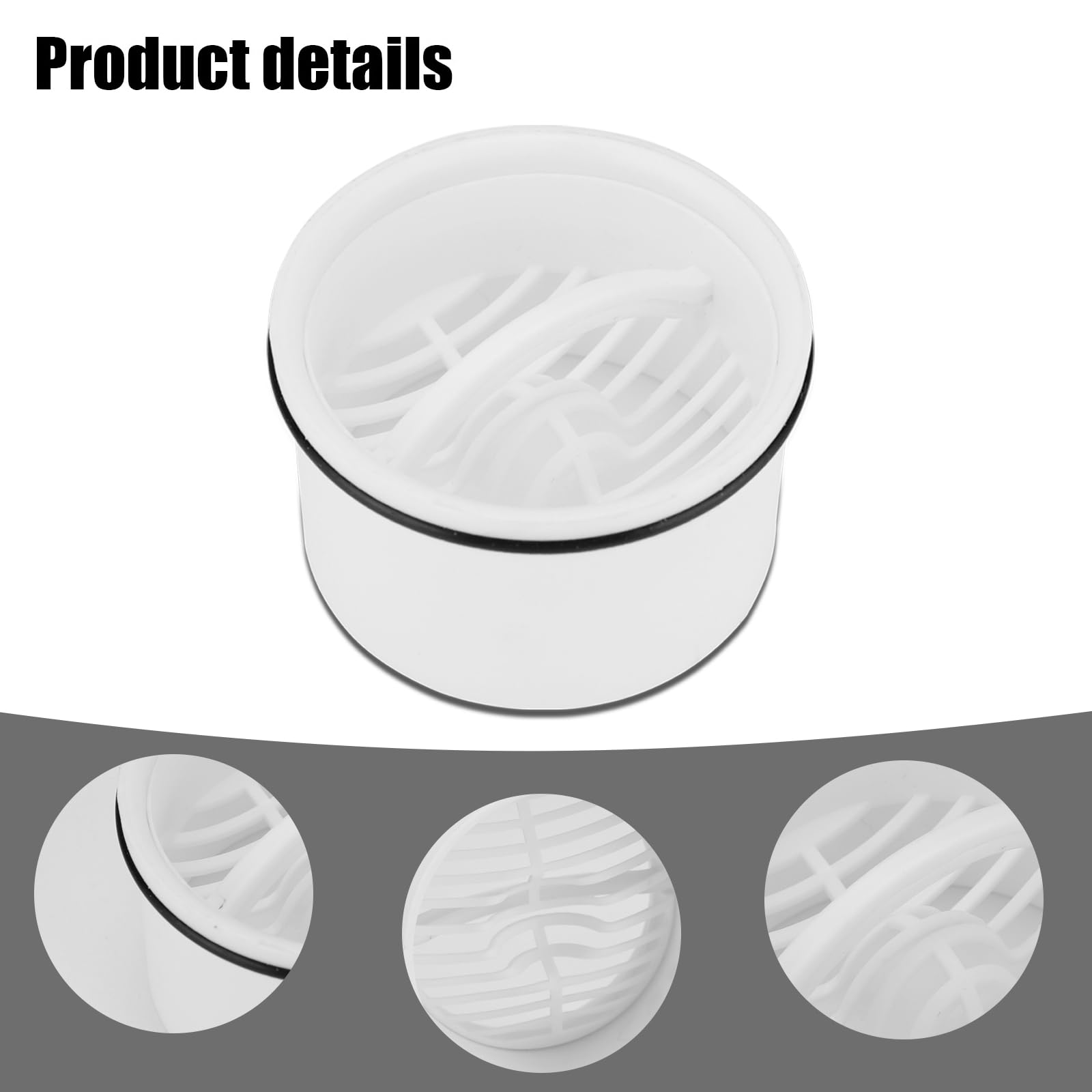 Set 2 Tappi Per Scarico In Silicone Quadrati - Antiodore Per Vasca, Doccia E Cucina, 14.7x14.7 Cm