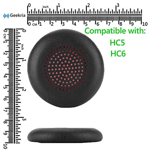 Geekria Repuesto Almohadillas para Oreja para MPOW HC5, HC6 Auriculares, Almohadillas (Negro) miniatura 6