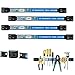 Alouette 4 Pieces 12 Inches Magnetic Tool Holder Racks,Metal Tool Organizer Bar for Garage&Workshop