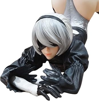 Zhongkaihua 2B Figure 16CM 2Bautomata Figure 2B A2yorha No.2 TypeB Prone Position Edition Anime PVC Model Home Car Desk Decoration Gift for Adult Fans