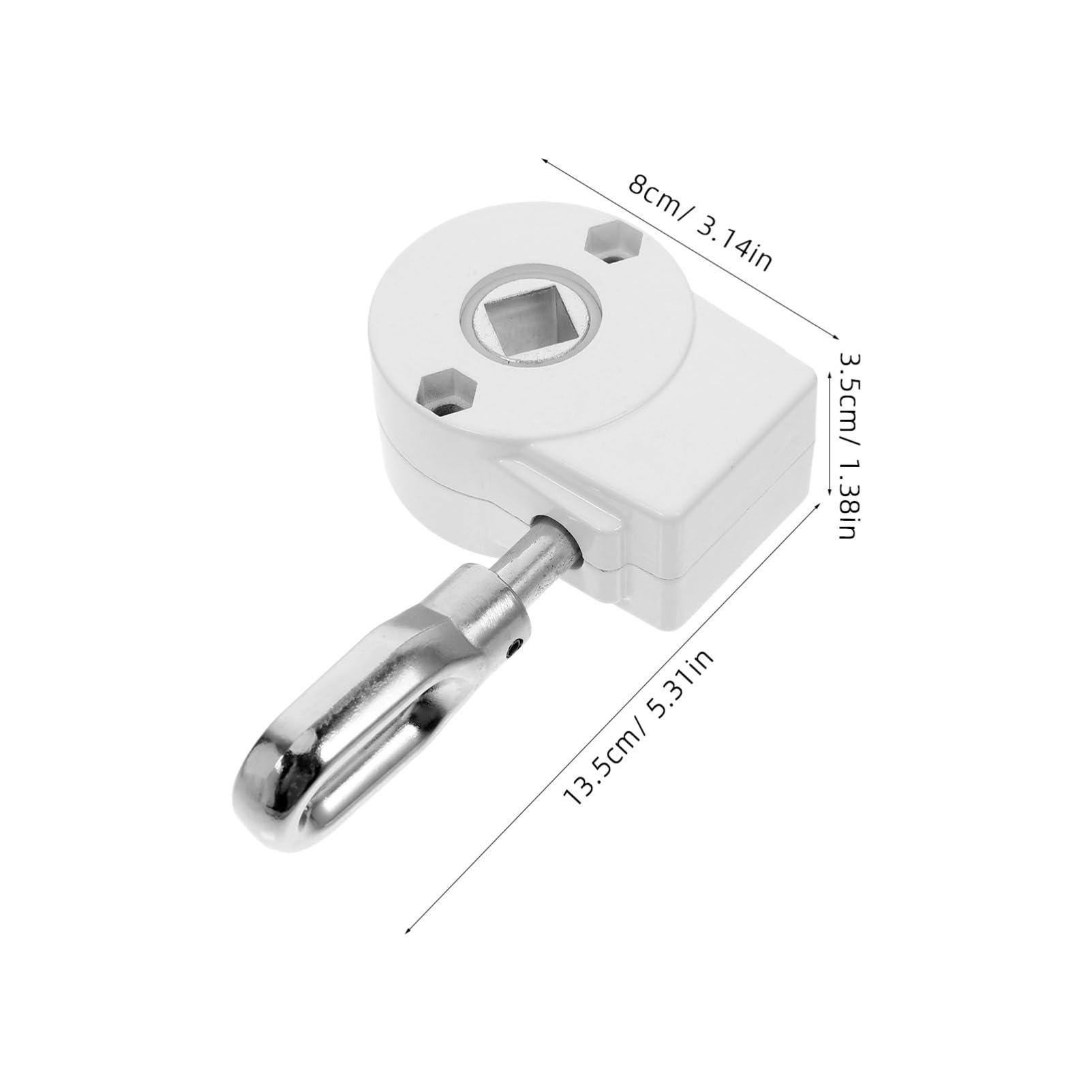 Yardwe Pièces et Accessoires pour Store Banne Manivelle en Alliage D'aluminium et Acier, Engrenage Robuste Compatible Polyvalent pour Auvent Extérieur de Balcon
