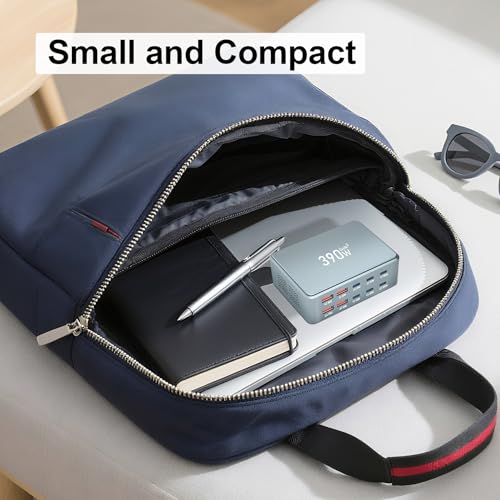 Bloque de carga USB múltiple puertos 390W concentrador rápido GaN 6