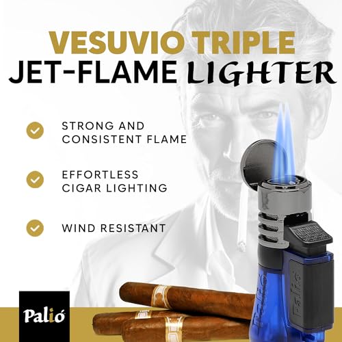 Encendedor Palió Vesuvio Triple Jet Azul Pack de 2 miniatura 2