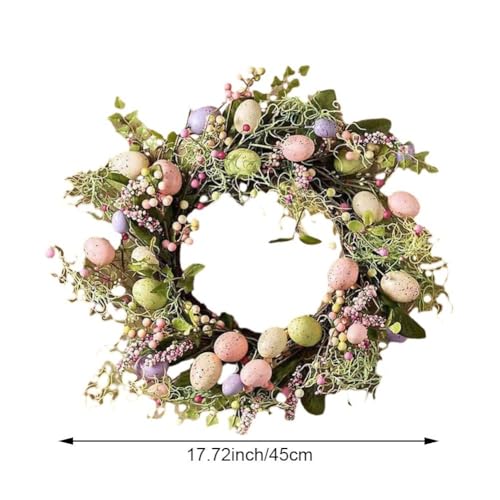 Couronne de Pâques artificielle : décoration durable sans entretien - 4