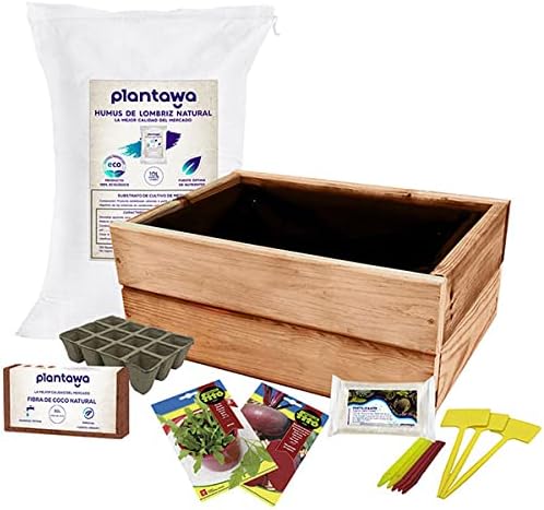 PLANTAWA Kit de Cultivo Huertano, Kit de Semillas para Huerto Urb...