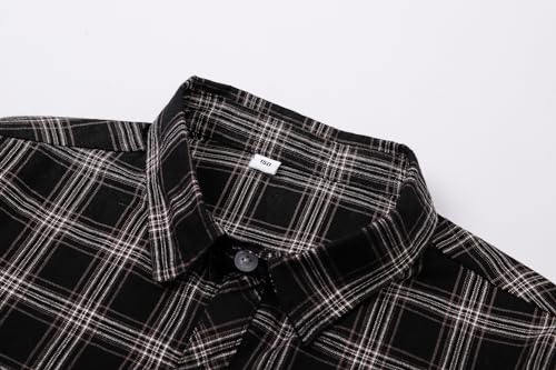 Image of SANGTREE Summer Button Down Shirts Cottn Tops for Men Women Boy Girl
