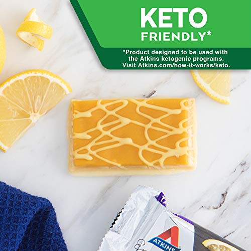 Atkins Endulge Treat Tart Dessert Bar, 1.2 Oz (Pack Of 5), Lemon, 1 Count #TOP6
