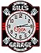 Redeye Laserworks Garage Piston Personalized Hardboard Clock Sign from