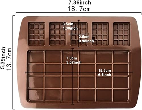 Miniatura 2 de Molde de silicona para chocolate, moldes de fondant, moldes de barra de caramelo, herramientas de decoración de tartas, accesorios de cocina para