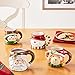 Certified International 3D, Multicolor 3-D Figural Mugs, Set of 4: Santa, Snowman,Penguin & Bear, 4 Count (Pack of 1)